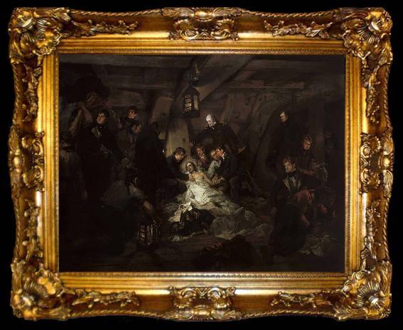framed  Arthur William Devis Death of Nelson, ta009-2